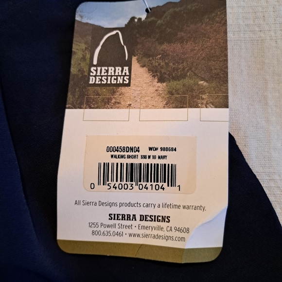 Sierra Designs women's size 10 navy walking shorts Classics style 980684, New - Picture 5 of 8